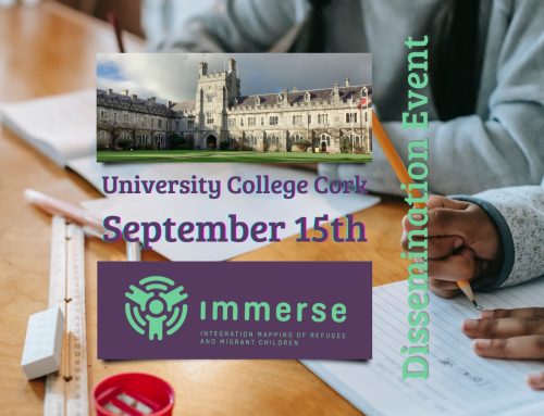Immerse Irish team findings will be shared at an event on September 15th